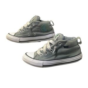 🔥 “Converse Chuck Taylor All Star Kids Low – Grey/Green Canvas size‎ 11